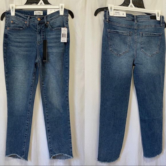 Nicole Miller Denim - NWT Size 4 Nicole Miller High Rise Skinny Crop Distress Medium Wash Ankle Jeans